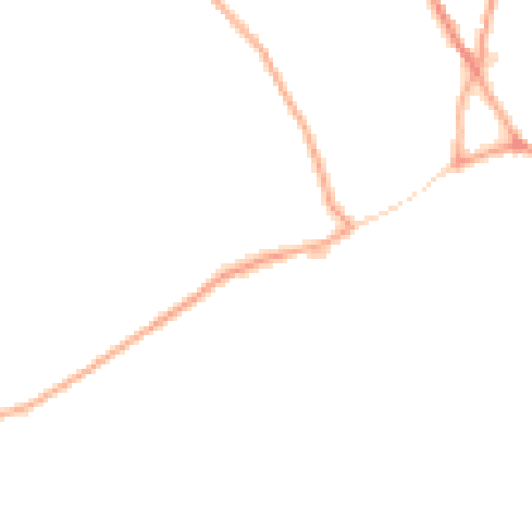 Daytime road noise heatmap for CM9 8LQ