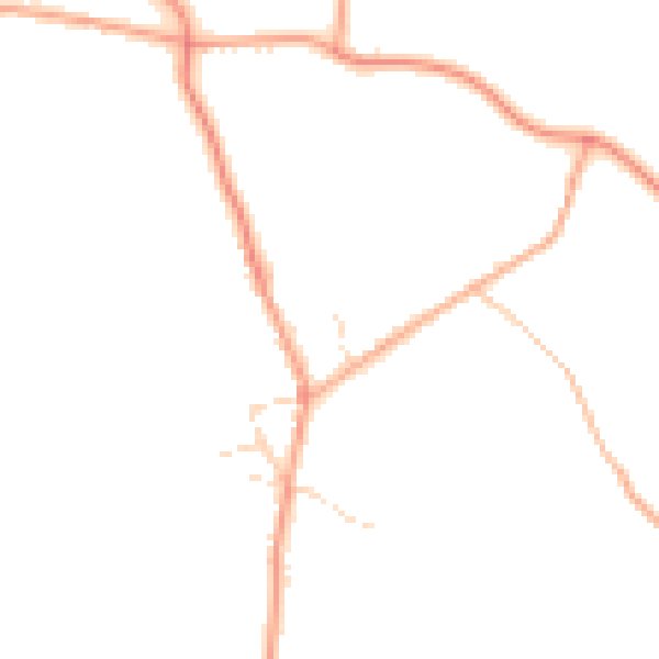 Daytime road noise heatmap for CM9 8ND