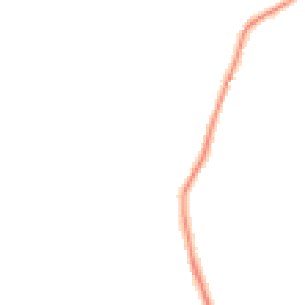 Night-time road noise heatmap for CM9 8PE