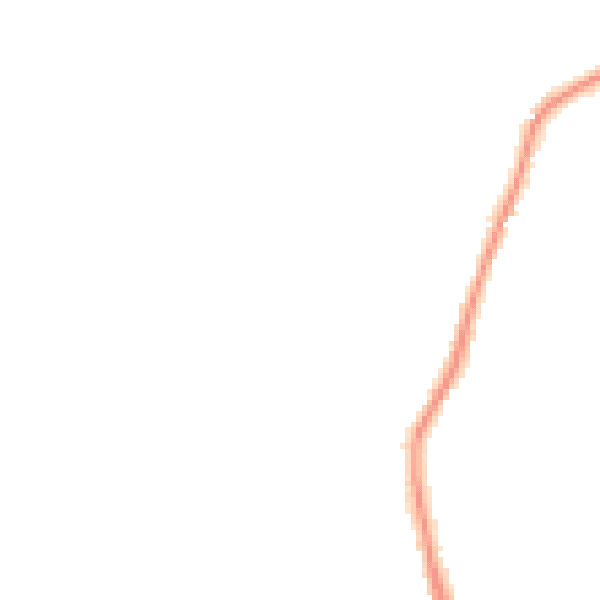 Night-time road noise heatmap for CM9 8PZ