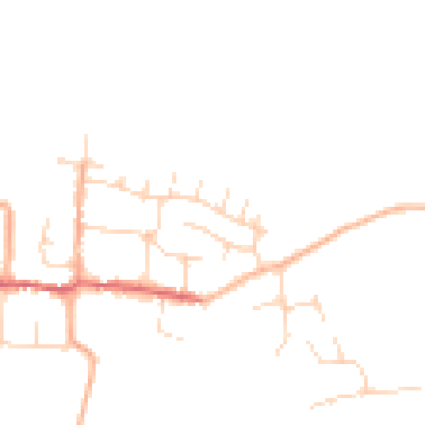 Daytime road noise heatmap for CM9 8SF