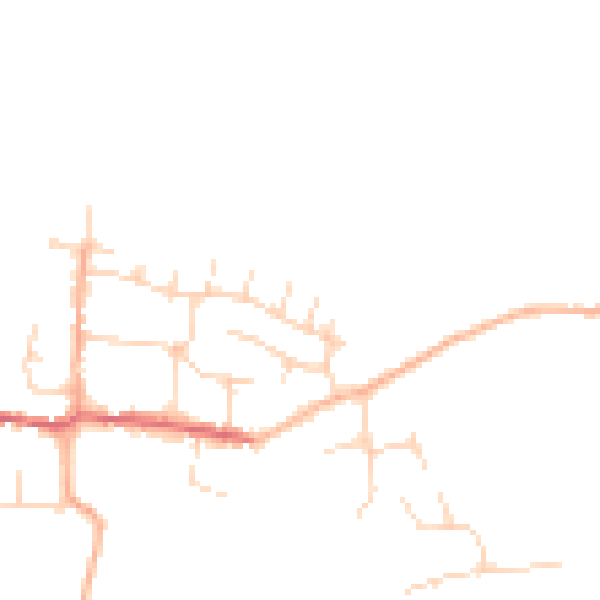 Daytime road noise heatmap for CM9 8SH