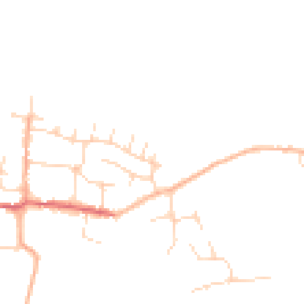 Daytime road noise heatmap for CM9 8SQ