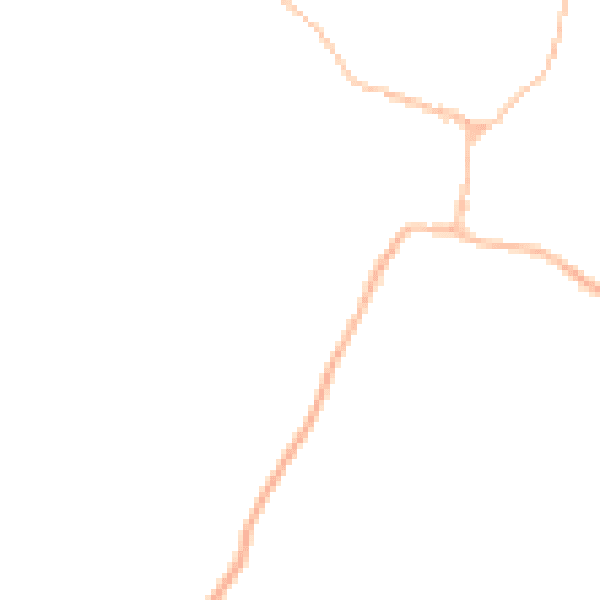 Night-time road noise heatmap for CM9 8TX