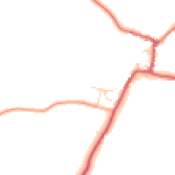 Daytime road noise heatmap for CM9 8UF
