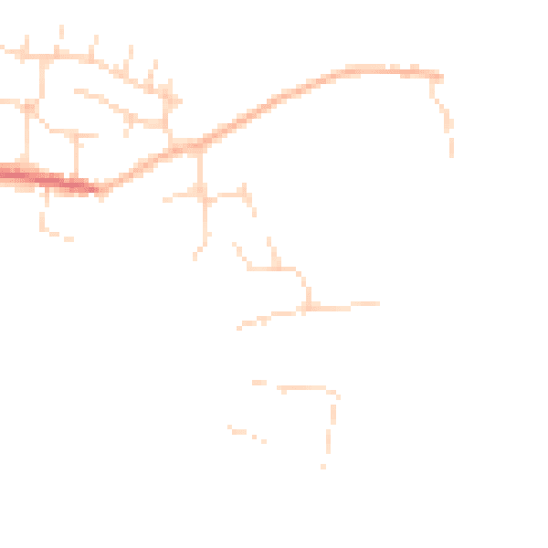 Daytime road noise heatmap for CM9 8XG