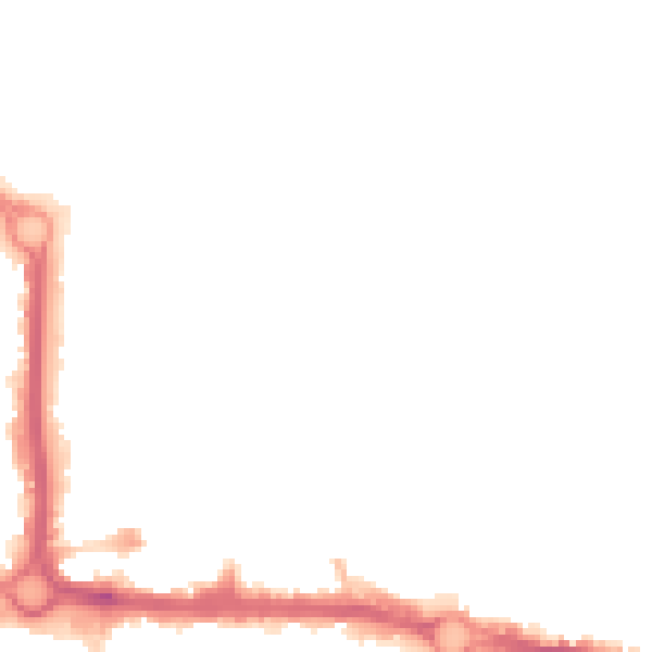 Night-time road noise heatmap for CO1 1AA