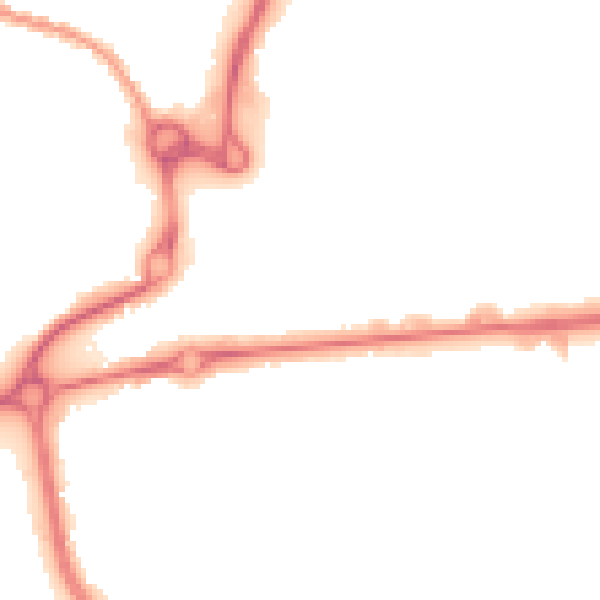 Night-time road noise heatmap for CO1 1AW
