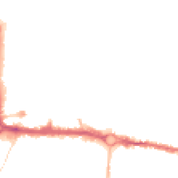 Night-time road noise heatmap for CO1 1AZ