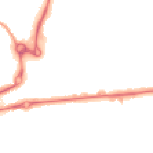 Night-time road noise heatmap for CO1 1BX