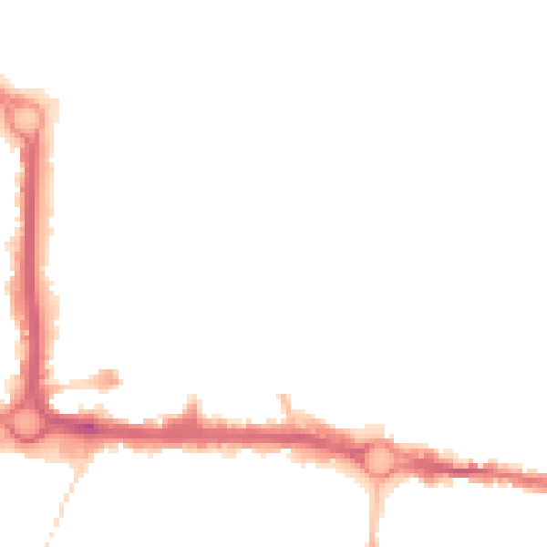 Night-time road noise heatmap for CO1 1DH
