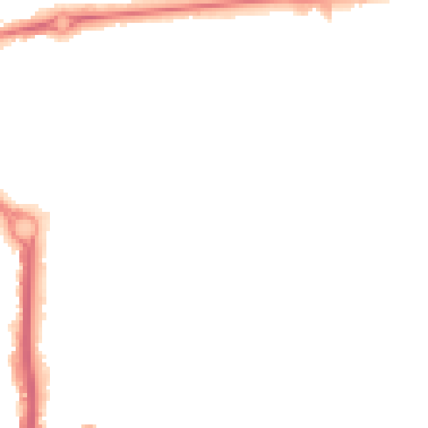 Night-time road noise heatmap for CO1 1ES