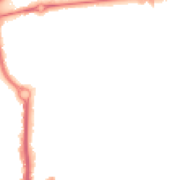 Night-time road noise heatmap for CO1 1EW