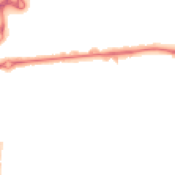 Night-time road noise heatmap for CO1 1GD