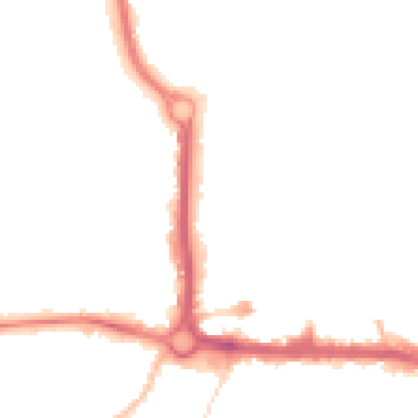 Night-time road noise heatmap for CO1 1PR