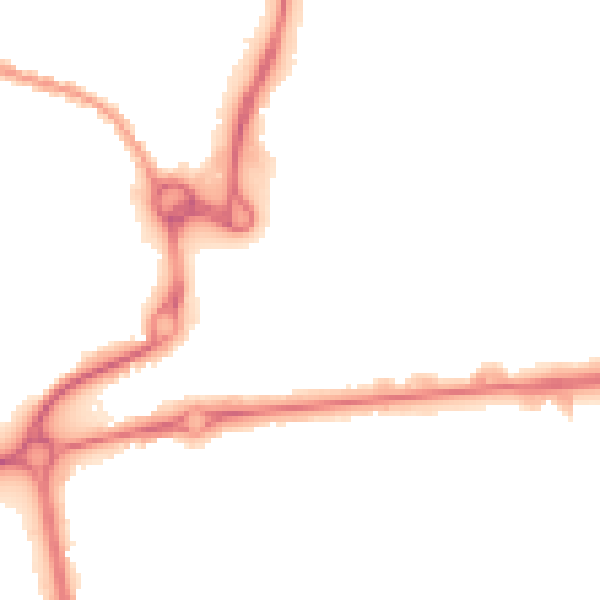 Night-time road noise heatmap for CO1 1XF