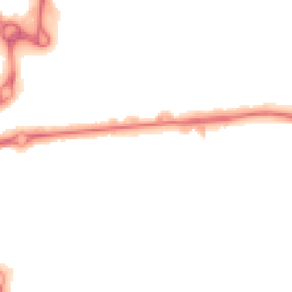 Night-time road noise heatmap for CO1 1XW