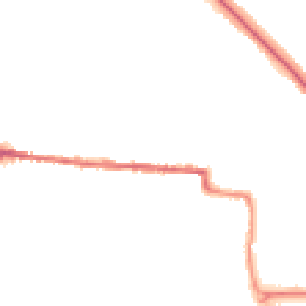 Night-time road noise heatmap for CO1 2GJ