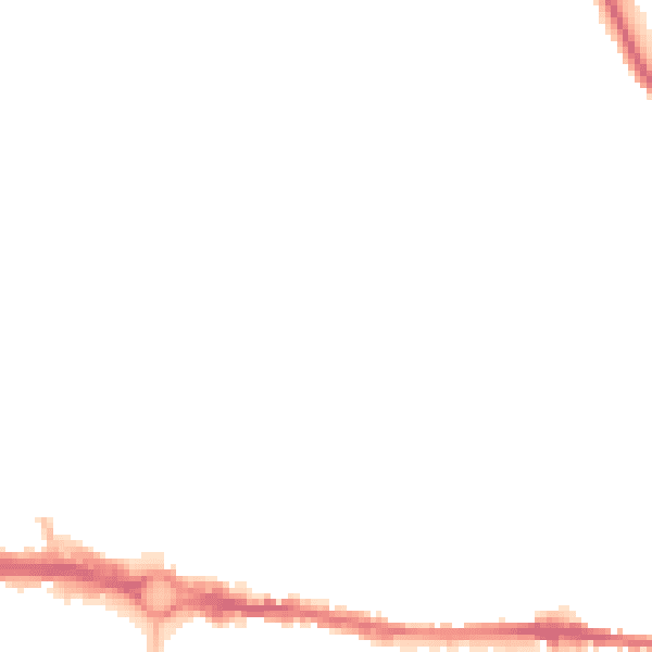Night-time road noise heatmap for CO1 2GP