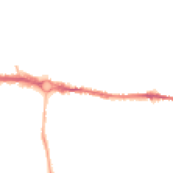 Night-time road noise heatmap for CO1 2JX