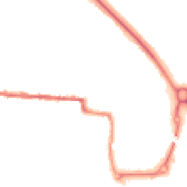 Night-time road noise heatmap for CO1 2NR