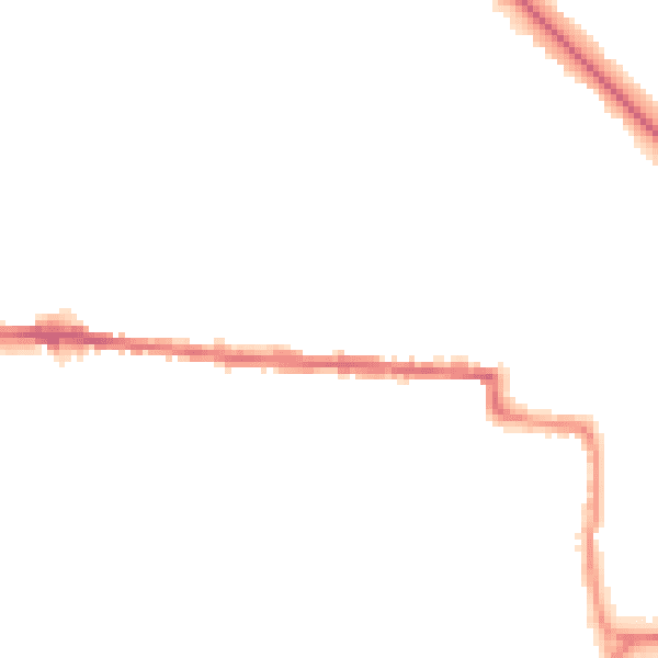 Night-time road noise heatmap for CO1 2NT