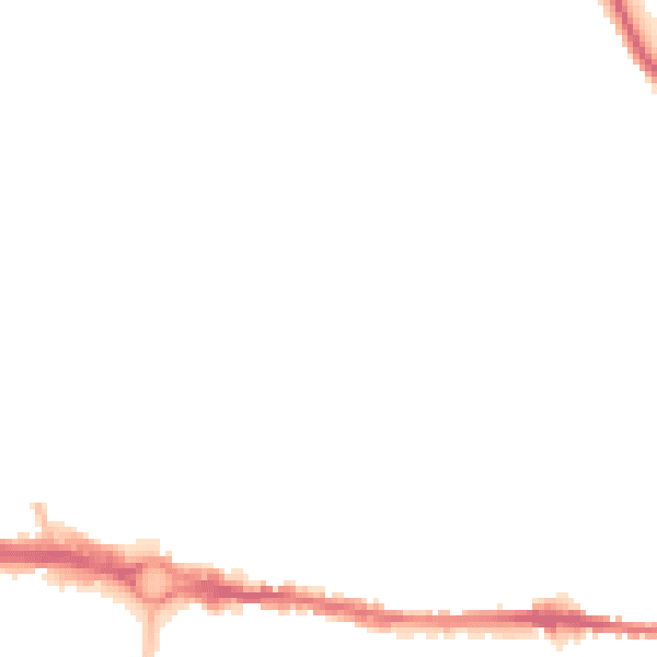 Night-time road noise heatmap for CO1 2QL