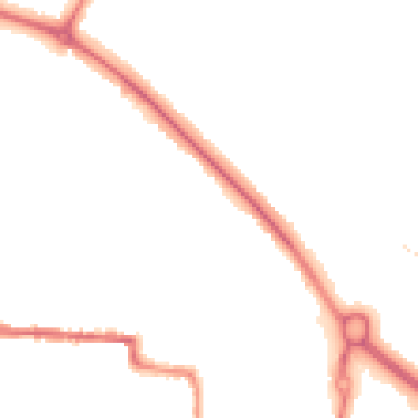 Night-time road noise heatmap for CO1 2SL