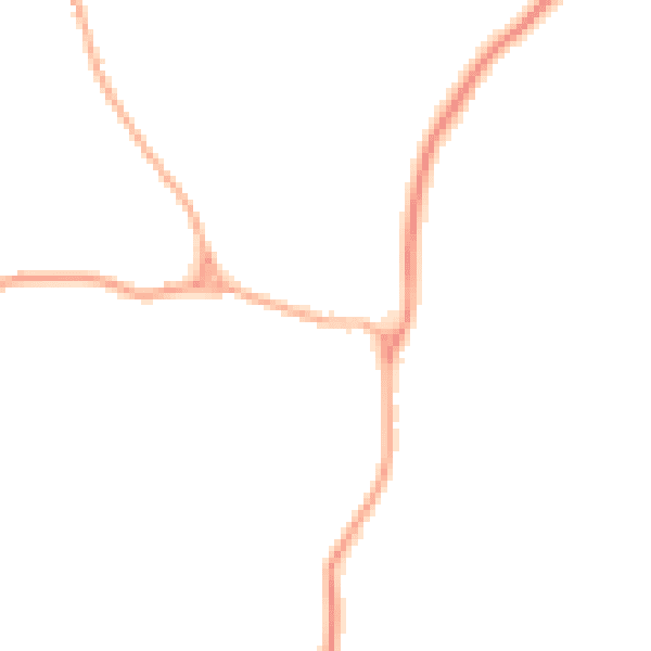 Daytime road noise heatmap for CO10 0AB