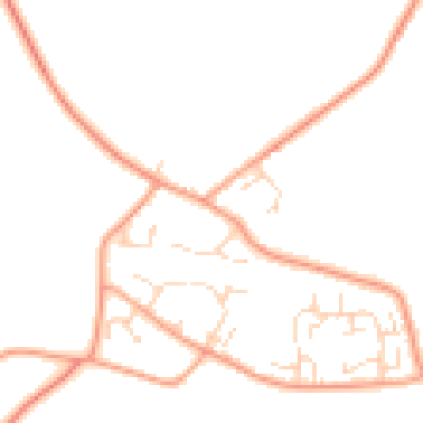 Daytime road noise heatmap for CO10 0AP
