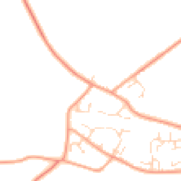 Daytime road noise heatmap for CO10 0AY