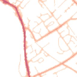 Daytime road noise heatmap for CO10 0DA