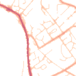 Daytime road noise heatmap for CO10 0DB