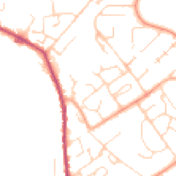 Daytime road noise heatmap for CO10 0DE