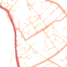 Daytime road noise heatmap for CO10 0DG