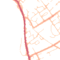 Daytime road noise heatmap for CO10 0EL