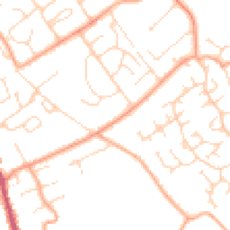Daytime road noise heatmap for CO10 0EP
