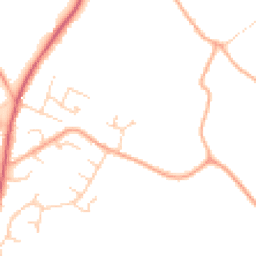 Daytime road noise heatmap for CO10 0FG