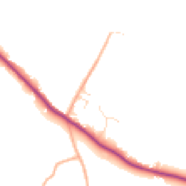 Daytime road noise heatmap for CO10 0FQ