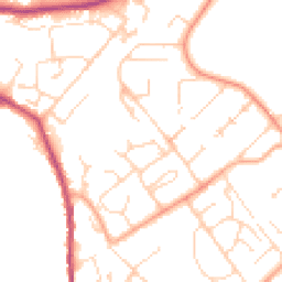 Daytime road noise heatmap for CO10 0FX