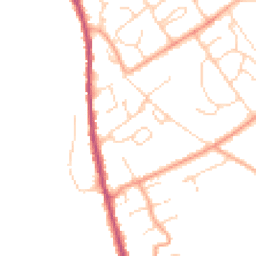 Daytime road noise heatmap for CO10 0GH