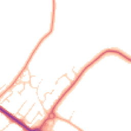 Daytime road noise heatmap for CO10 0GS