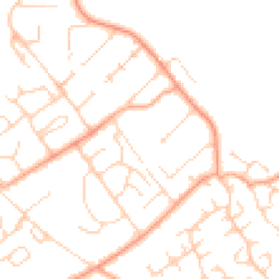 Daytime road noise heatmap for CO10 0LA