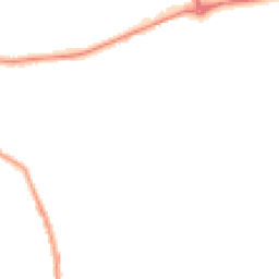 Night-time road noise heatmap for CO10 0LJ