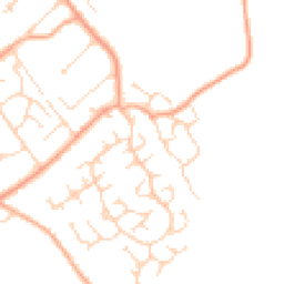 Daytime road noise heatmap for CO10 0NB