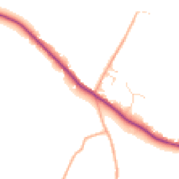 Daytime road noise heatmap for CO10 0QL
