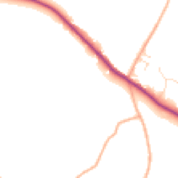 Daytime road noise heatmap for CO10 0QN