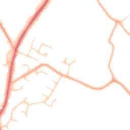 Daytime road noise heatmap for CO10 0RJ