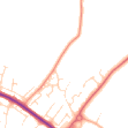 Daytime road noise heatmap for CO10 0YB