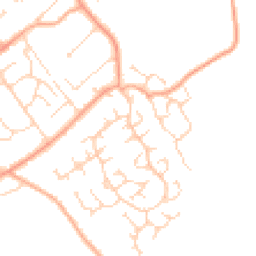 Daytime road noise heatmap for CO10 0YH